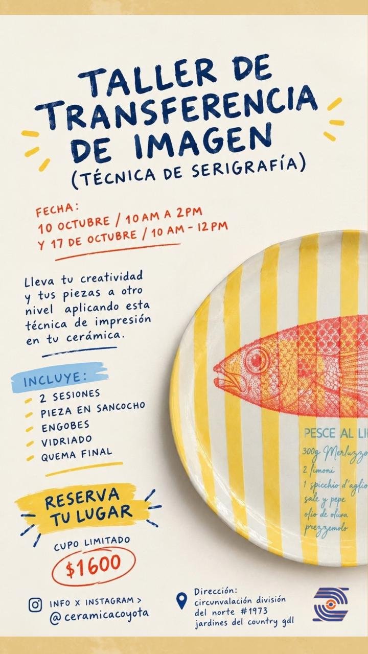 Taller de transferencia de imagen (técnica de serigrafía)